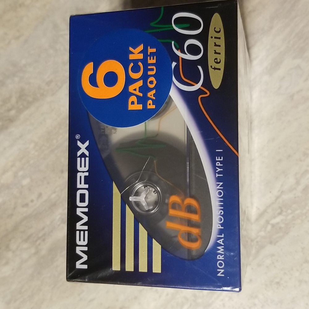 Sealed Memorex db c60 blank cassettes